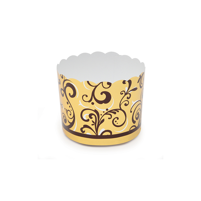 Welcome Home Brands Gold Vine Disposable Paper Baking Cup 5.1 Oz. Capacity, Dia. x High, Case of 500
