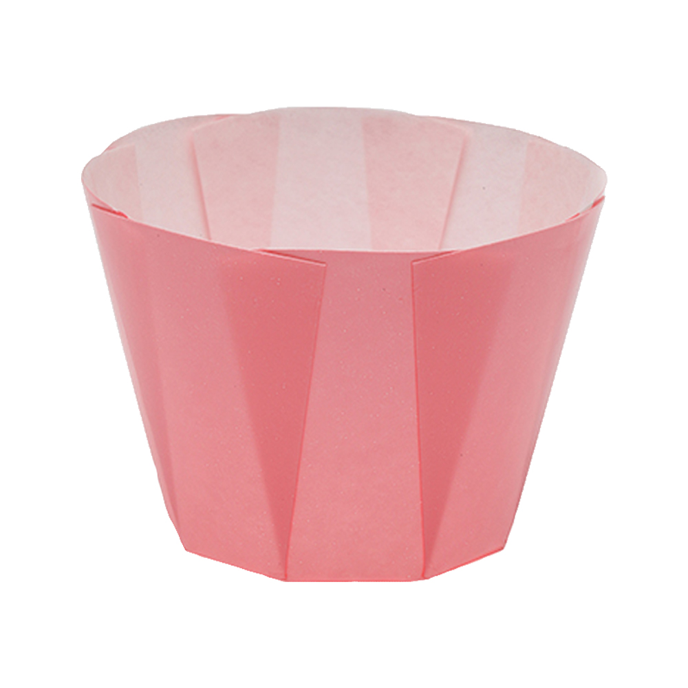 Welcome Home Brands Pink Tulip Paper Baking Cup, 2.4 Oz, Dia. x High,Case of 600