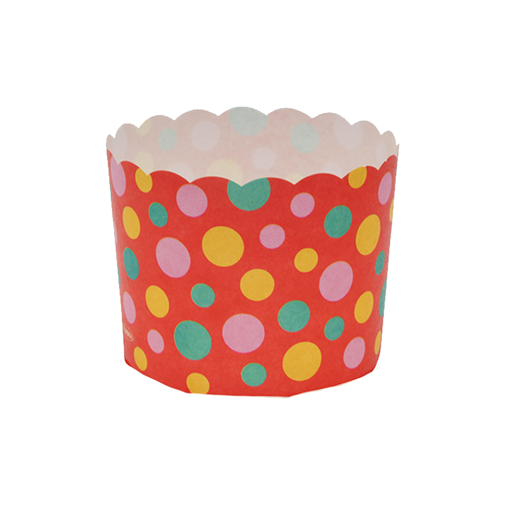 Welcome Home Brands Red Dot Disposable Paper Baking Cup, 5.1 Oz, Dia. x High, Pack of 100