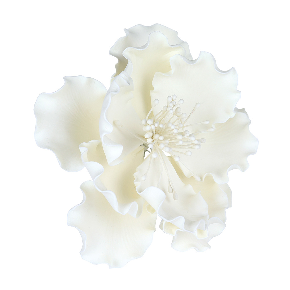 White Peony Gumpaste Flowers - Set of 3