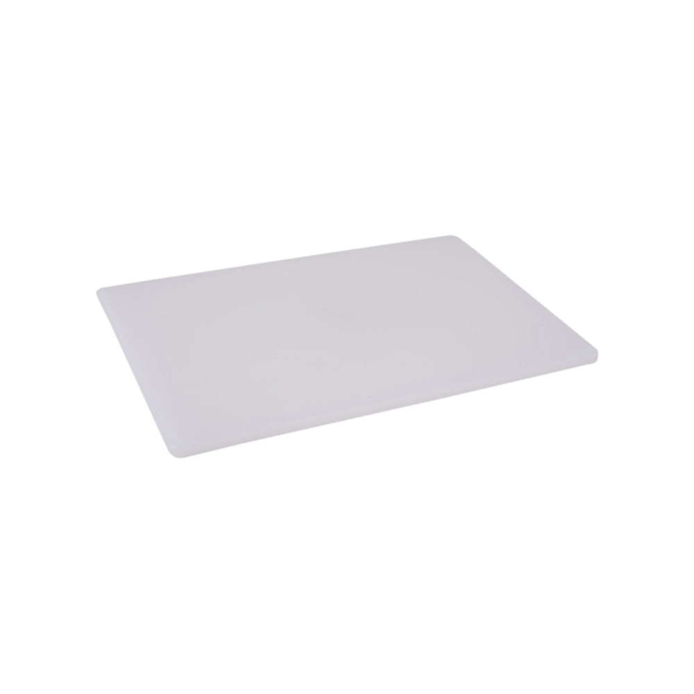 White Polyethylene Cutting Board, 12" x 18" x 1/2"