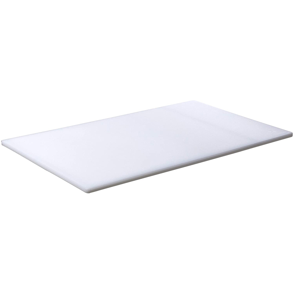 White Polyethylene Cutting Board, 15" x 20" x 3/4" Thick