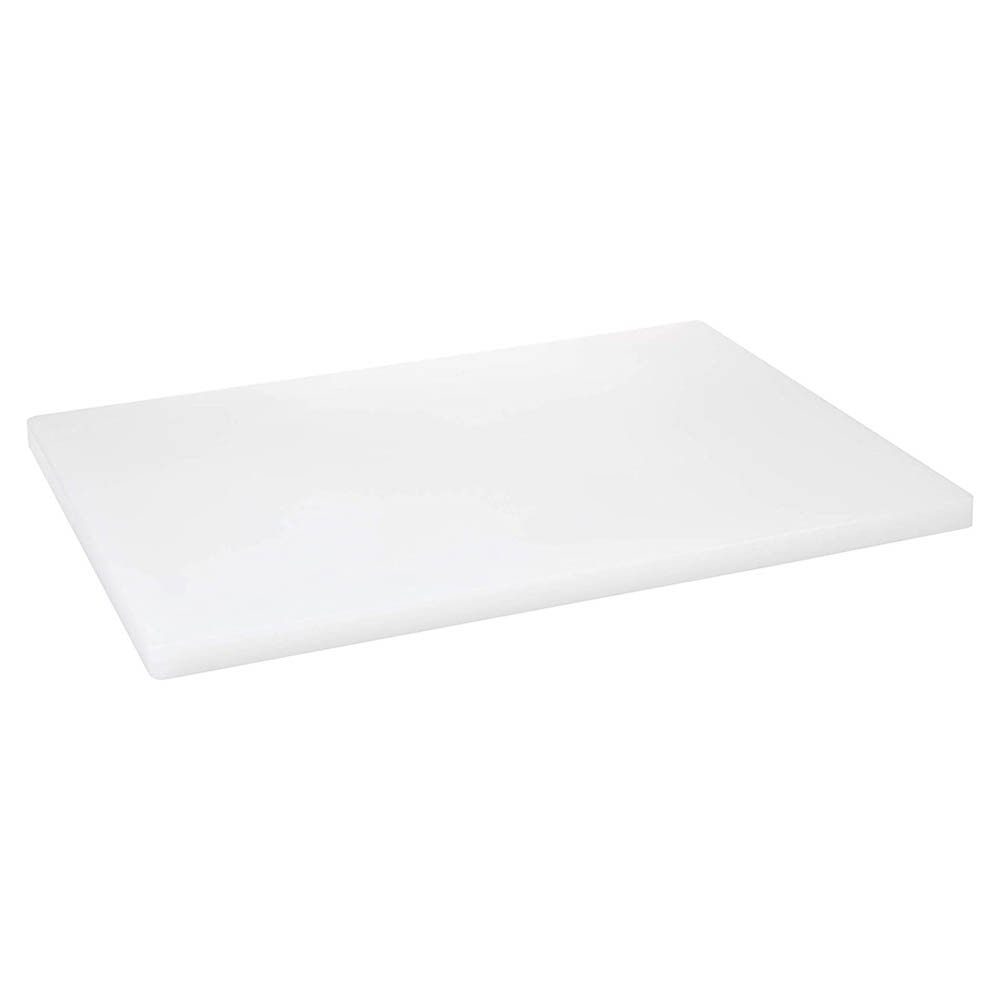 White Polyethylene Cutting Board, 18" x 24" x 1/2"