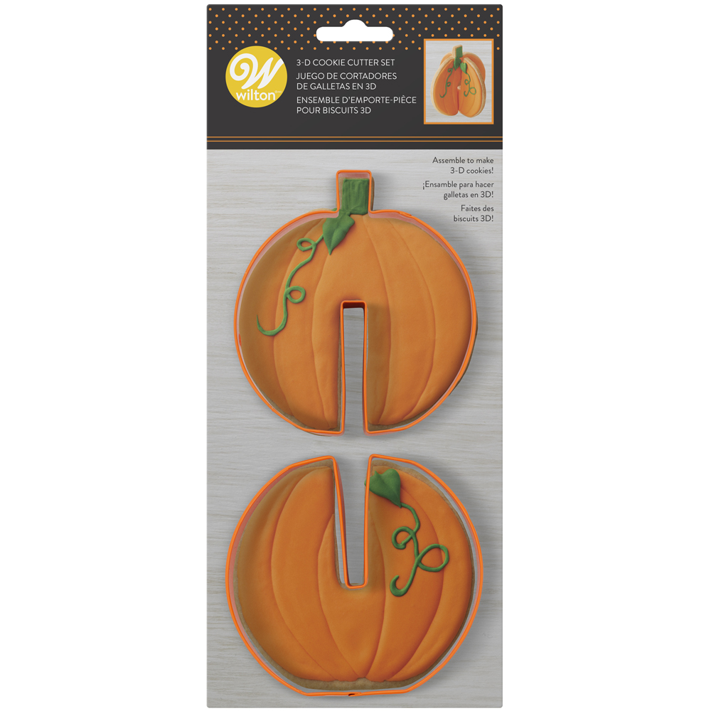 Wilton 3D Pumpkin Cookie Cutter Set