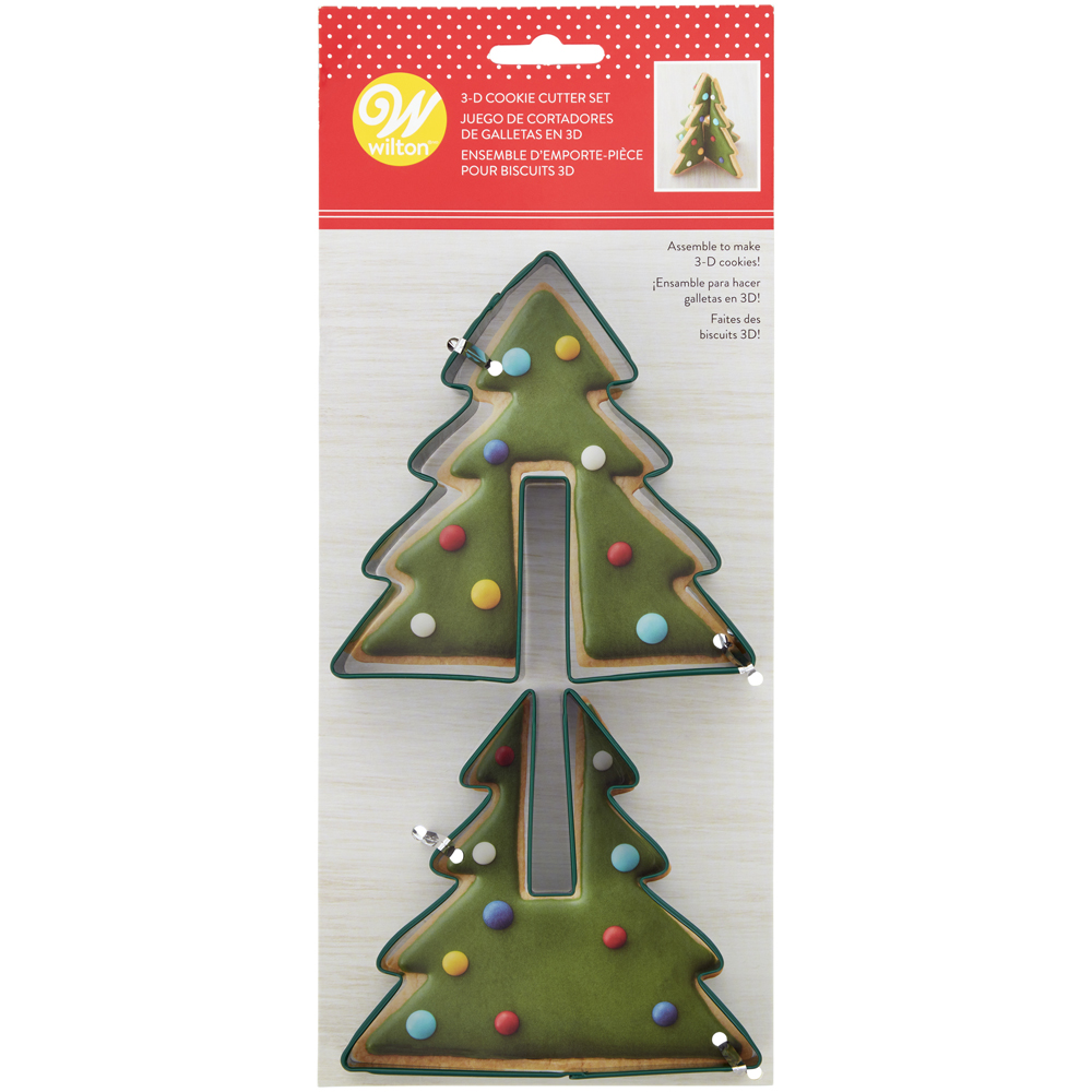 Wilton 3D Tree Cookie Cutter Set