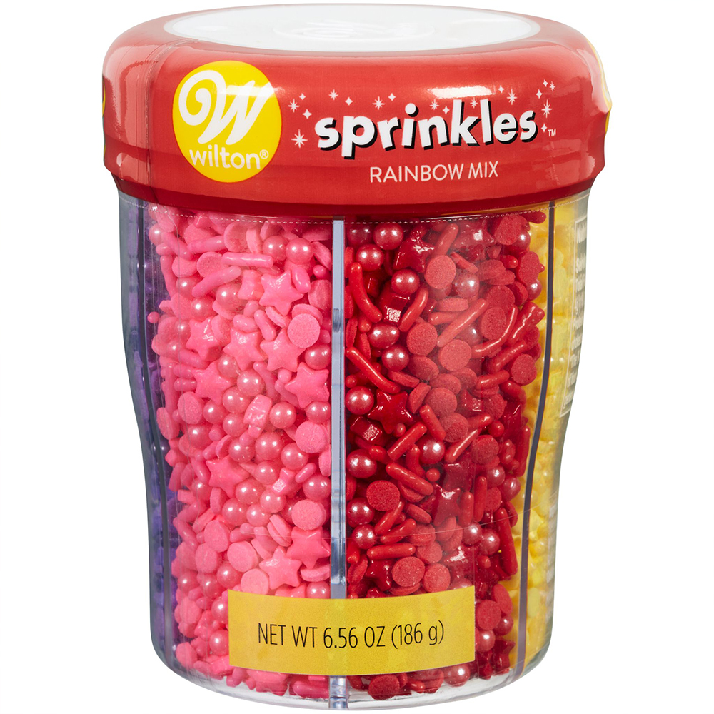 Wilton 6-Cell Rainbow Medley Sprinkle Mix, 6.56 oz.