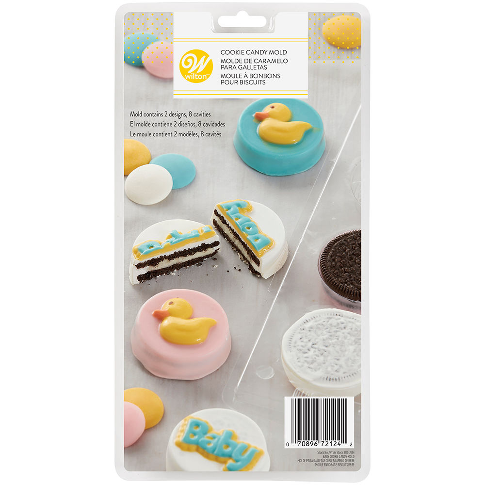 Wilton Baby Oreo Cookie Candy Mold Flexible Plastic Chocolate Molds