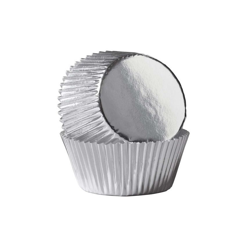 Wilton Baking Cups, Silver Foil, 2" Dia. Pack of 24