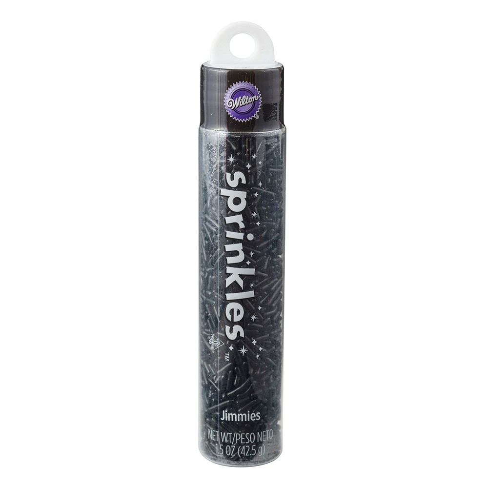 Wilton Black Jimmies Sprinkle Tube, 1.5 oz.