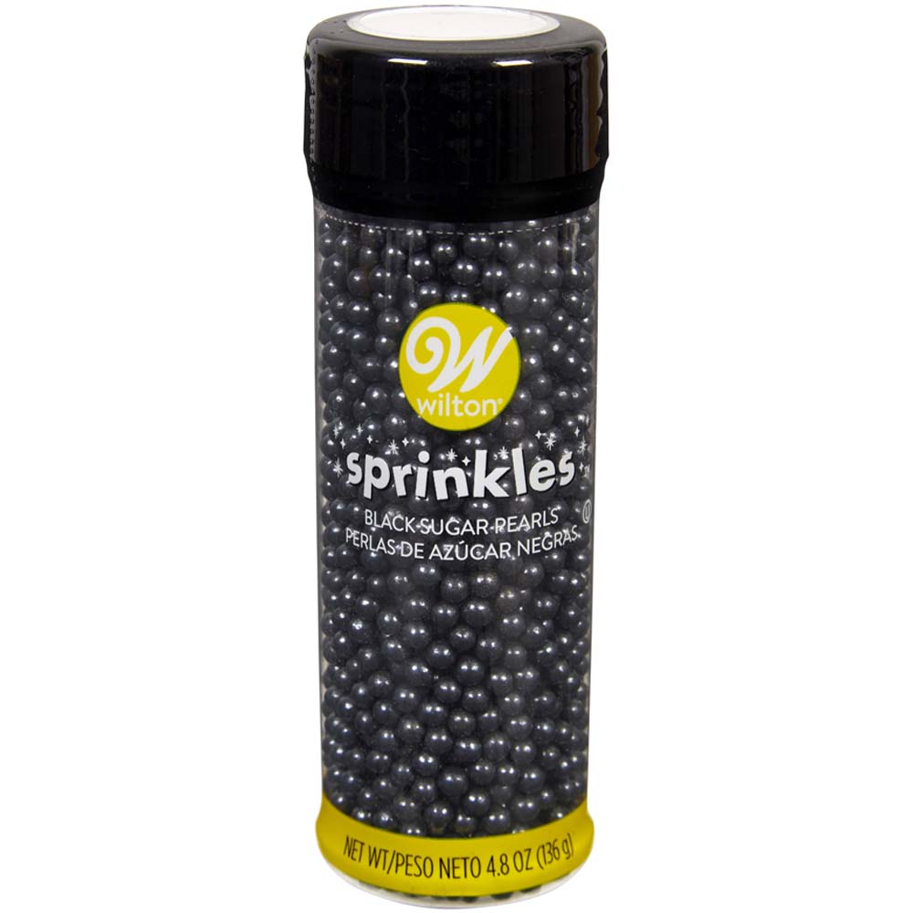 Wilton Black Sugar Pearls, 5 oz.