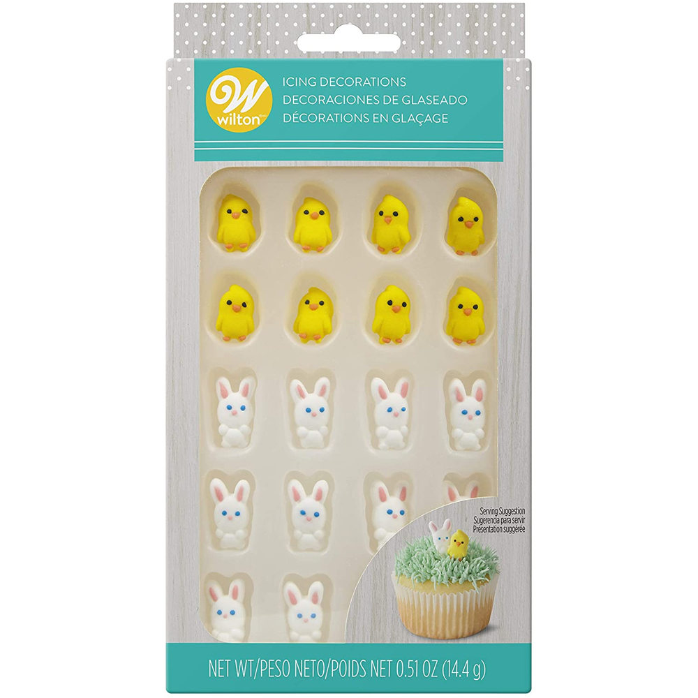 Wilton Chicks and Bunnies Edible Icing Decorations