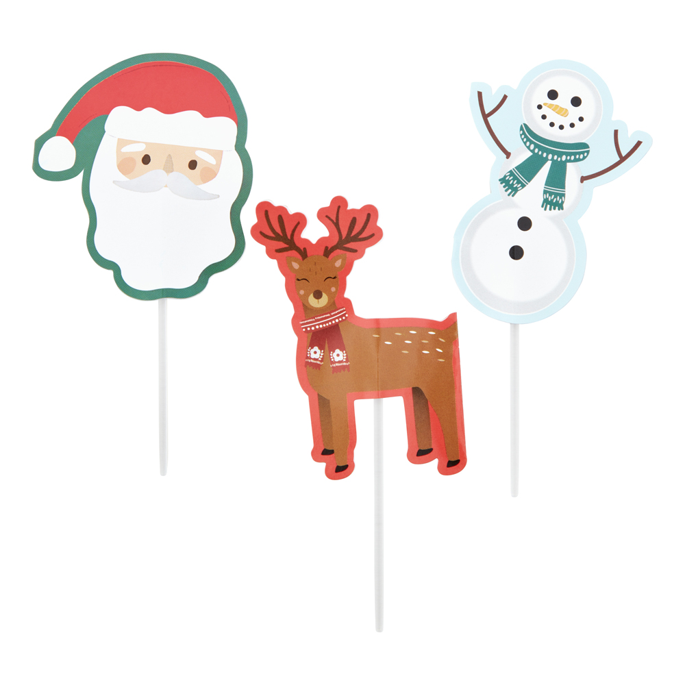 Wilton Christmas Cupcake Toppers - Pack of 12