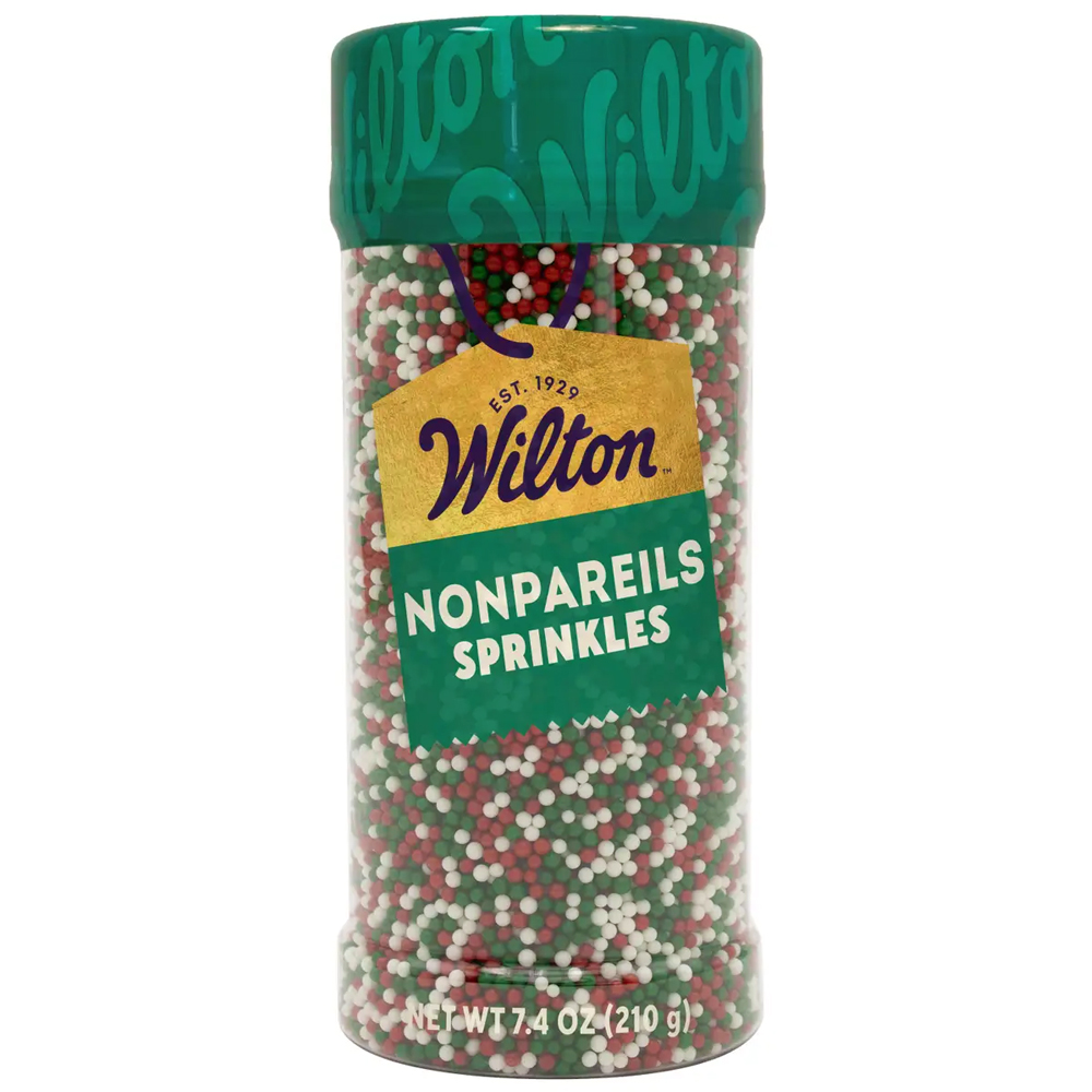 Wilton Christmas Nonpareils, 7.4 oz. 
