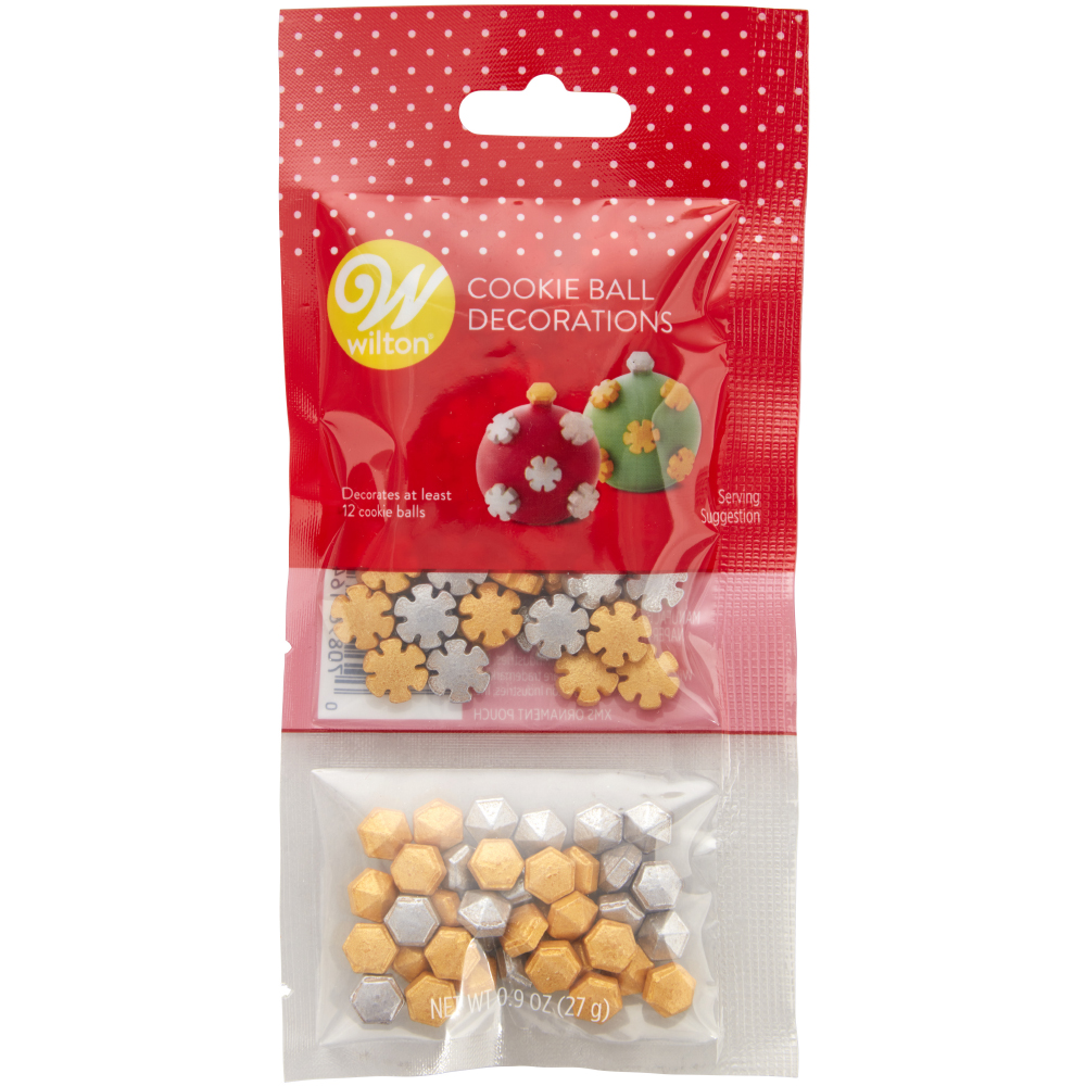 Wilton Christmas Snowflake Sprinkles for Cookie Balls and Other Treats, 0.9 oz.