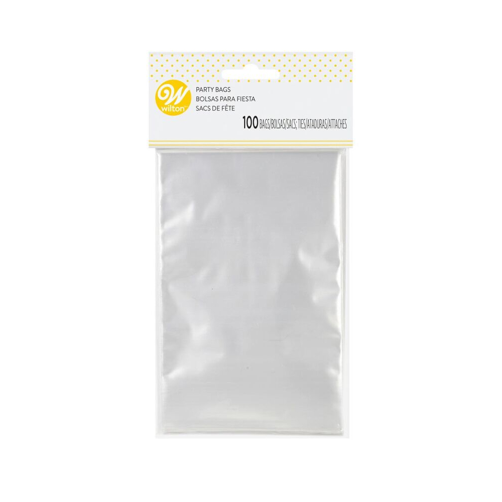 Wilton Clear Treat Bags, 4" x 6", Pack of 100