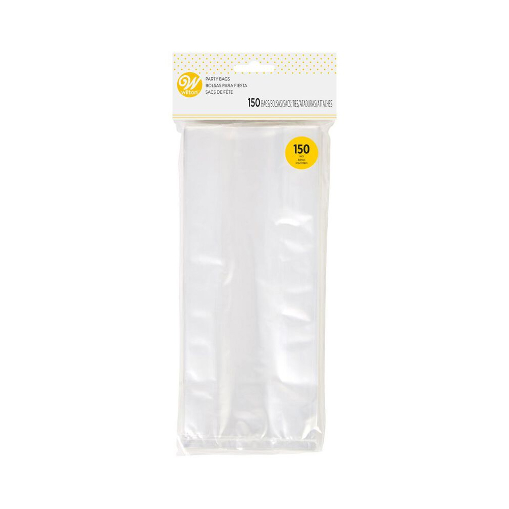 Wilton Clear Treat Bags 4" x 9.5", Pack of 150 