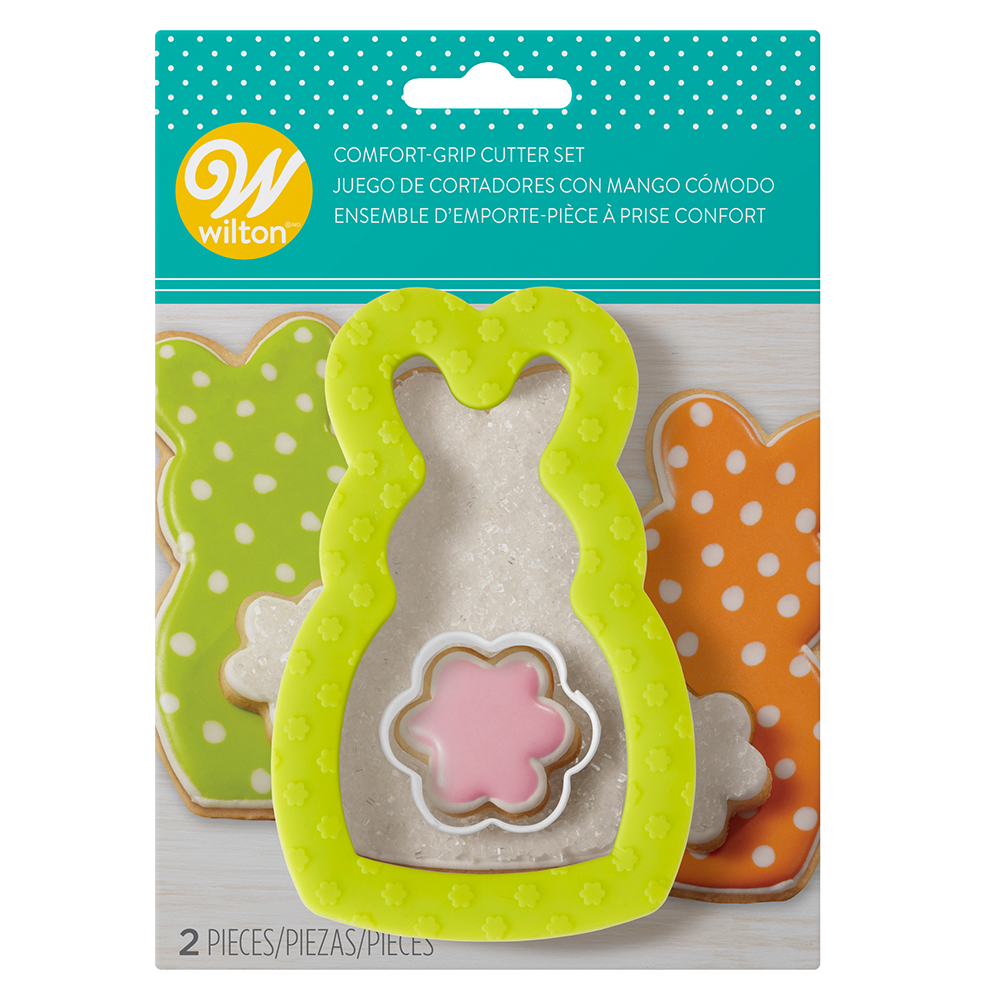 Wilton Comfort-Grip Bunny and Flower Cookie Cutters