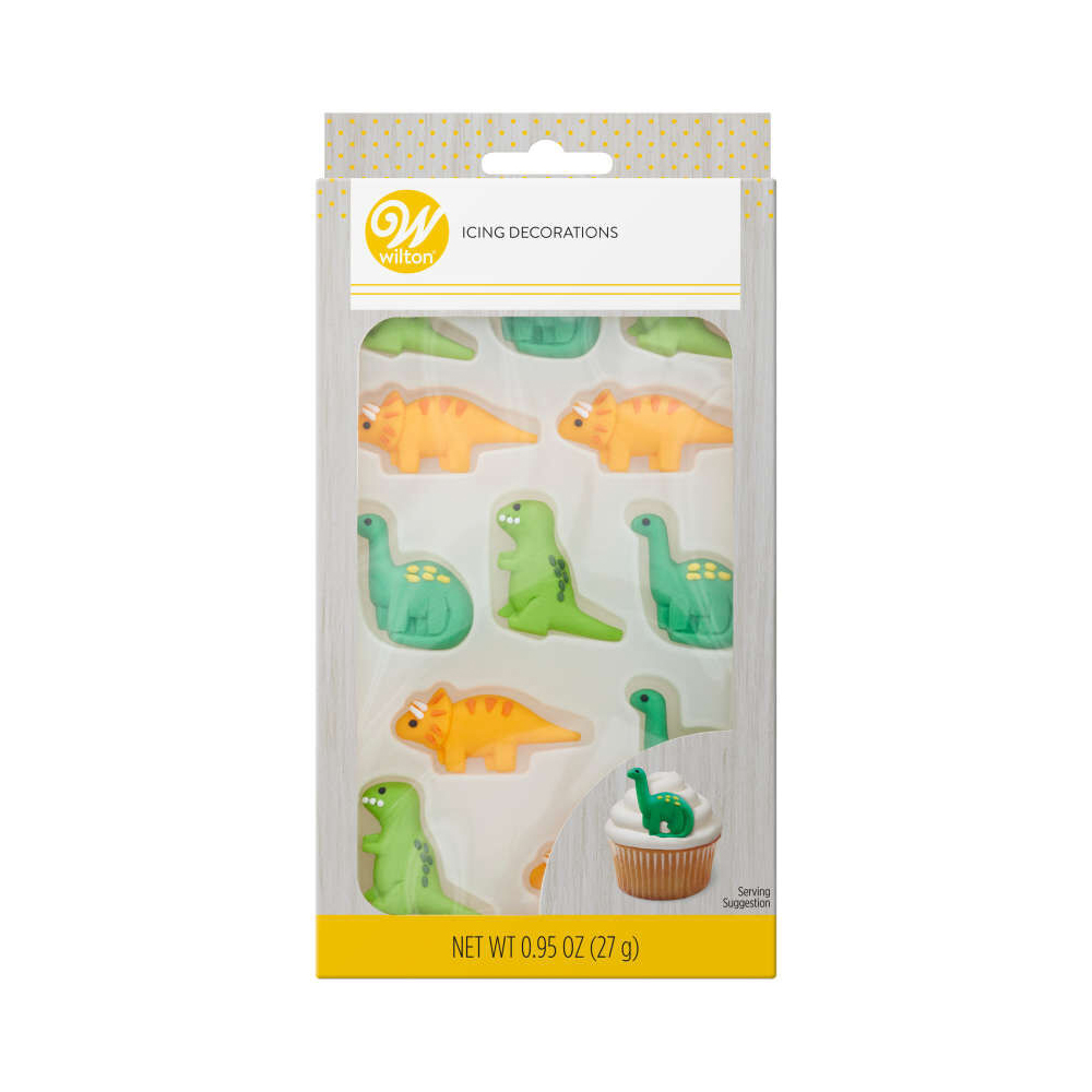 Wilton Dinosaurs Royal Icing Decorations, Pack of 12