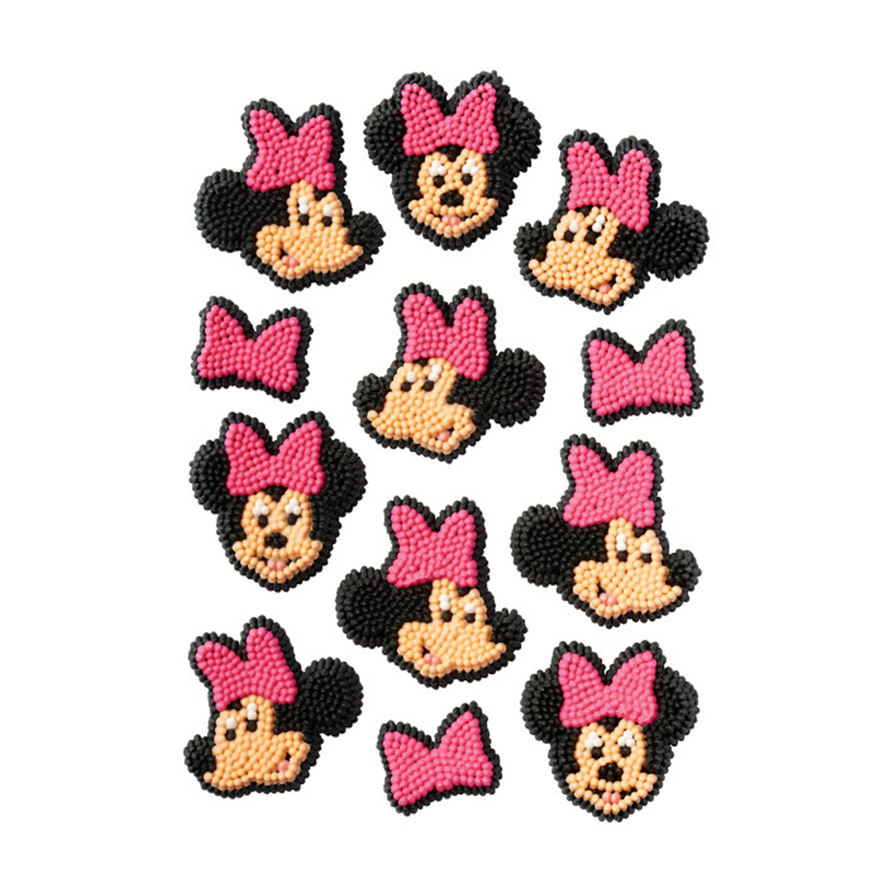 Wilton Disney Minnie Mouse Icing Decorations, Pack of 12