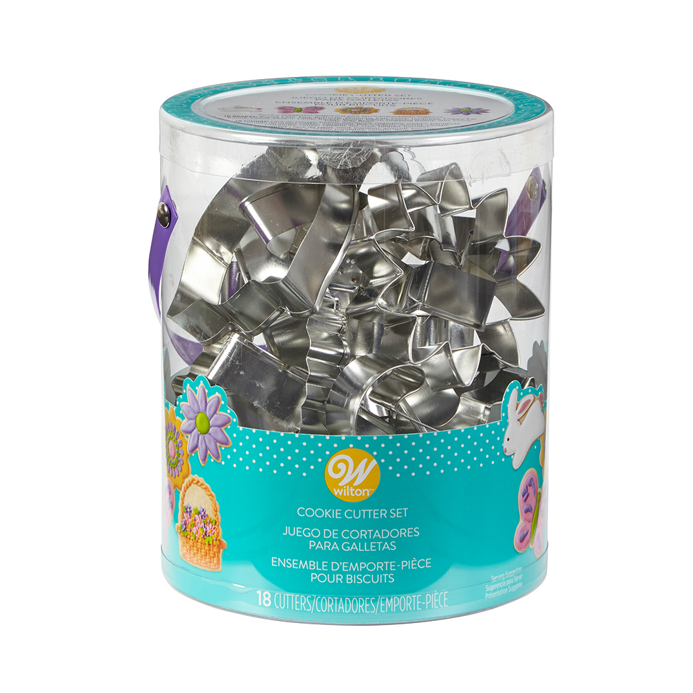 Wilton Easter & Spring Metal Cookie Cutters - Set of 18