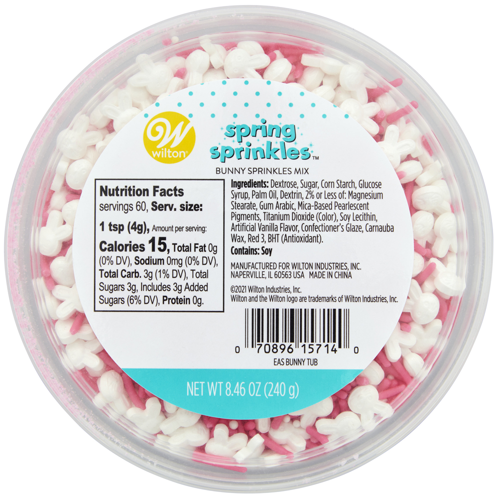 Wilton Easter Bunny Sprinkle Mix, 8.46 oz.