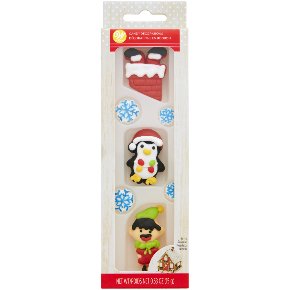 Wilton Gingerbread House Santa and Helpers Decoration Kit, oz