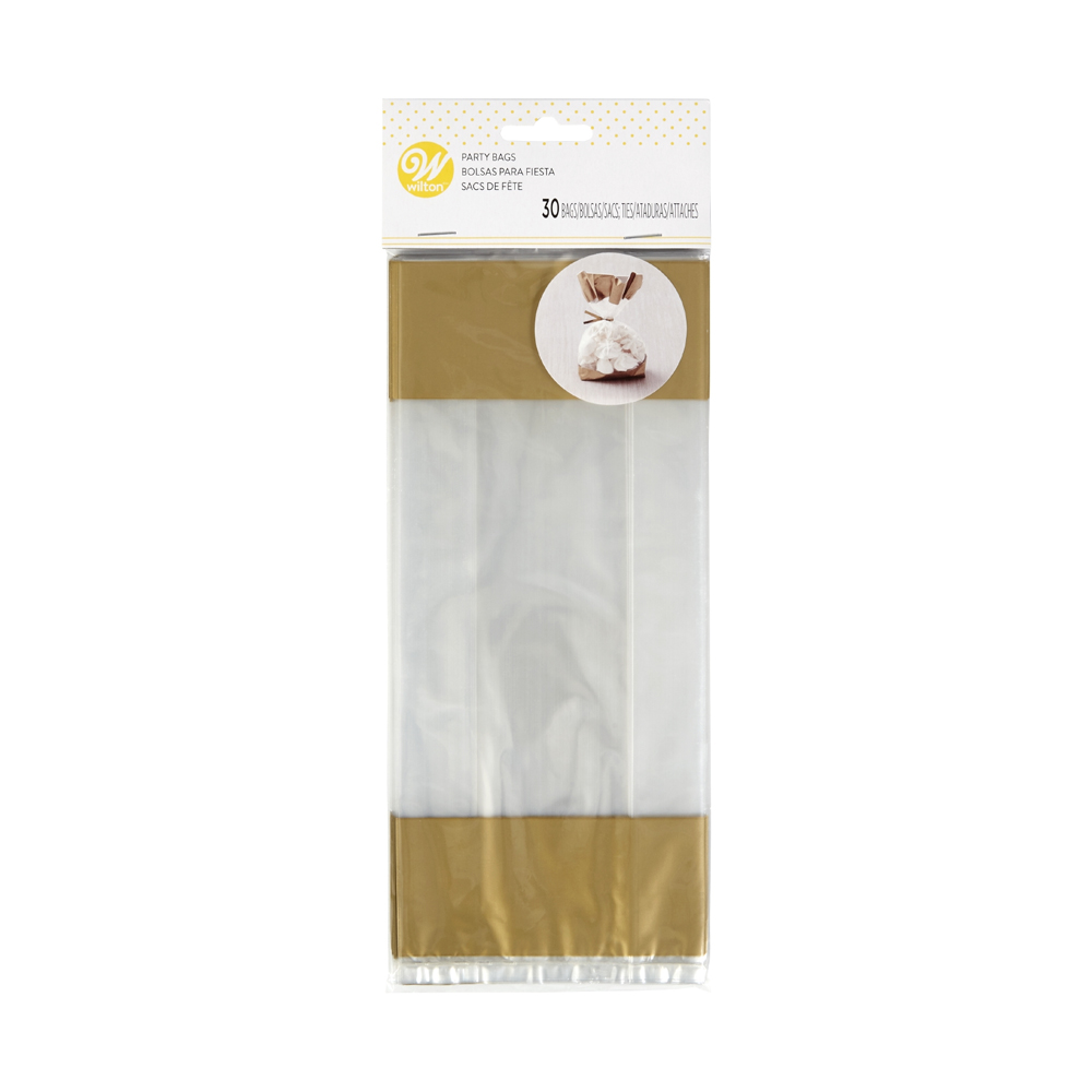Wilton Gold Tipped Treat Bags, Pack of 30