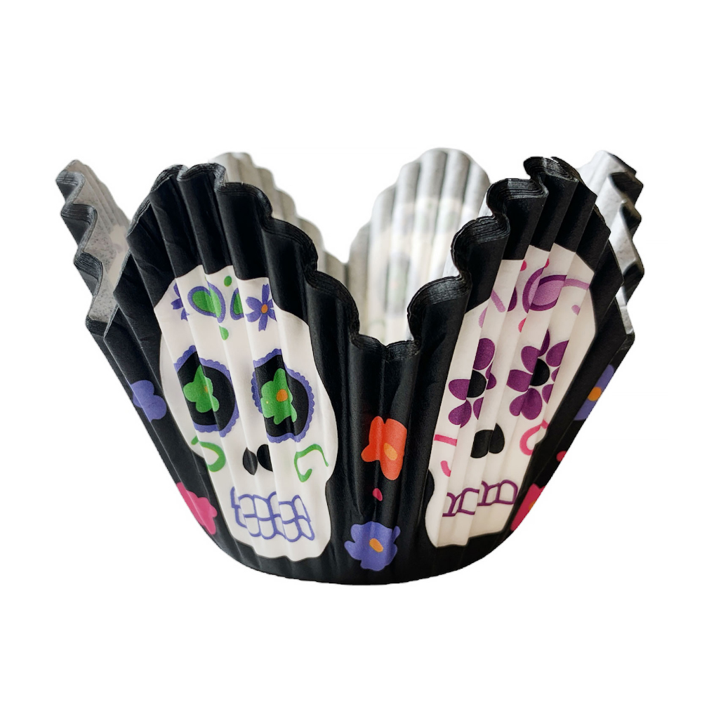 Wilton Halloween Day of the Dead Petal Cups, Pack of 24
