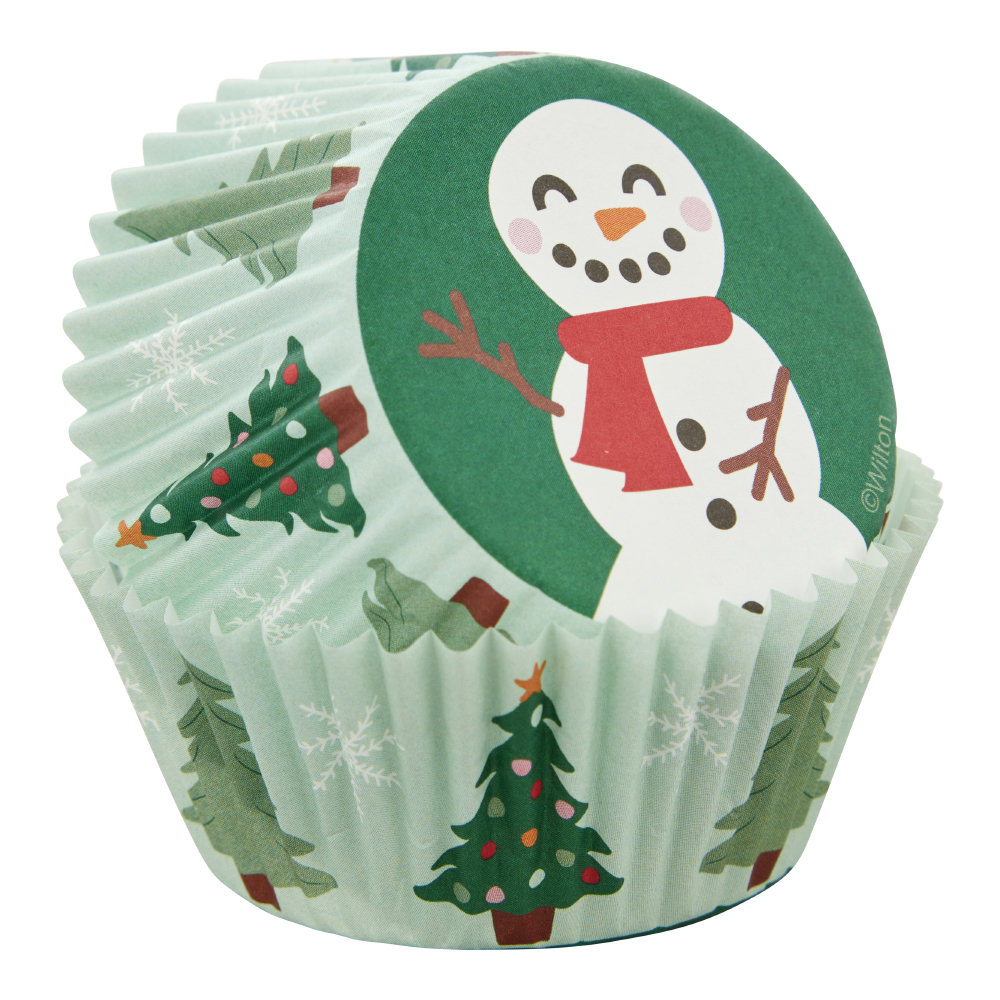 Wilton Happy Snowman Paper Cupcake Liner, Pack of 75