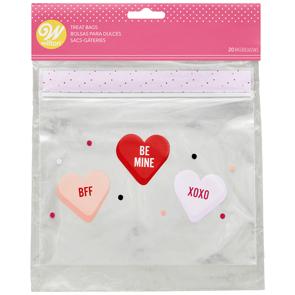 Wilton Heart Treat Bags, Pack of 20