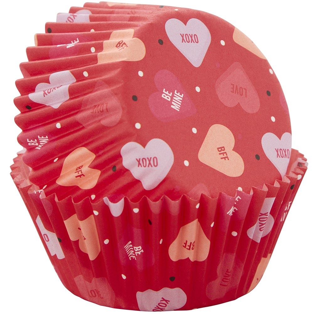 Wilton Standard 2" Baking Cups Valentine's Day XOXO Muffin Cupcake Liners Love 