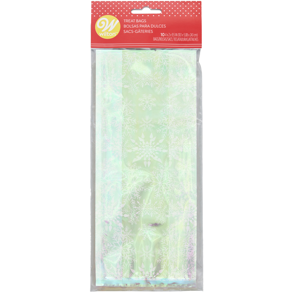 Wilton Iridescent Snowflake Treat Bags, Pack of 10