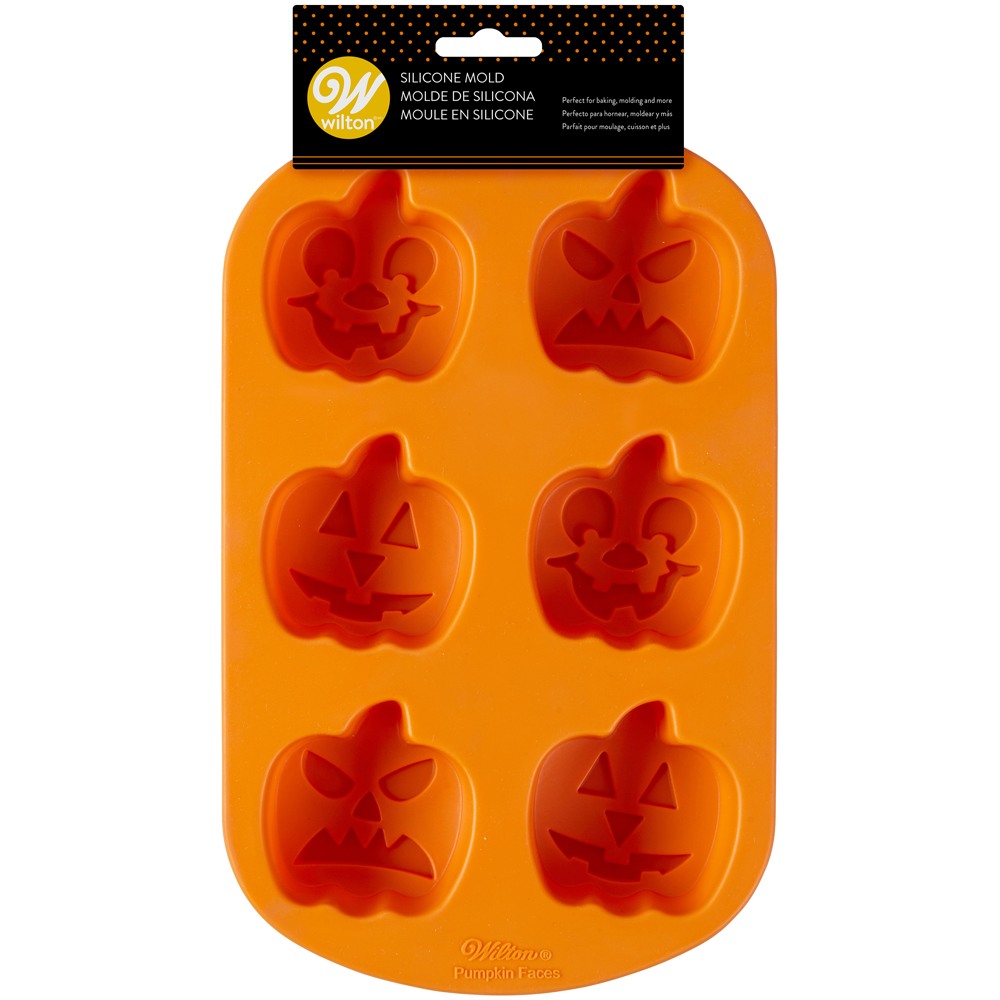 Wilton Jack-O-Lantern Silicone Mold, 6 Cavities