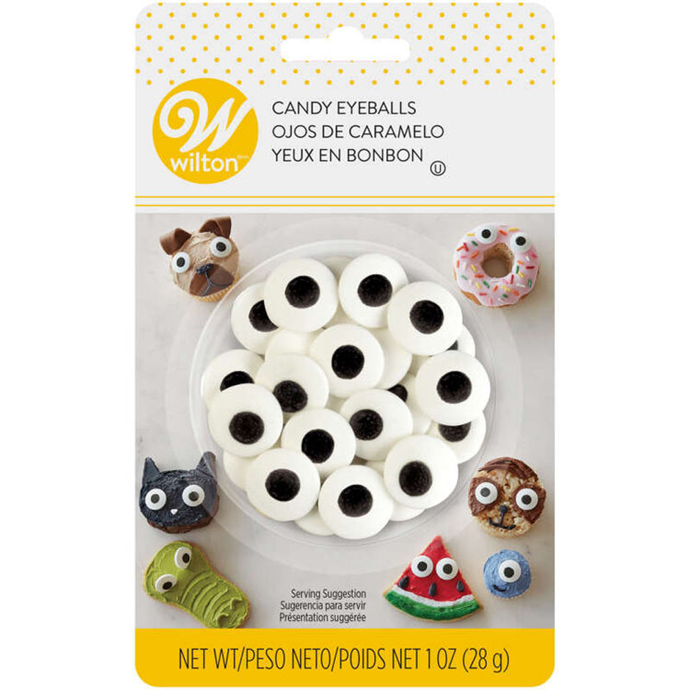 Wilton Large Edible Candy Eyeball Sprinkles