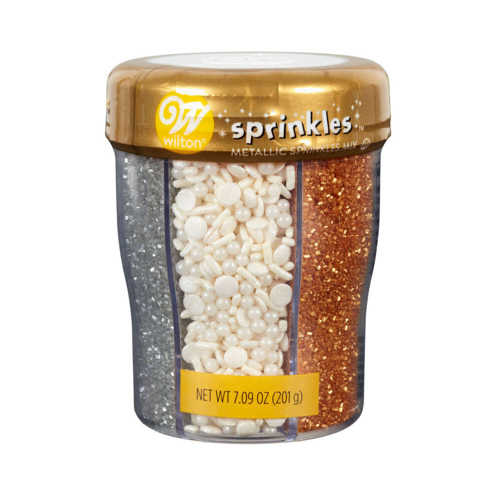 Wilton Metallic Sprinkles Mix, 7.09 oz.