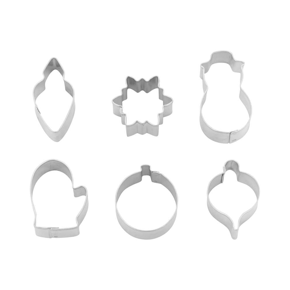 Wilton Mini Christmas Cookie Cutter Set, 6 Piece