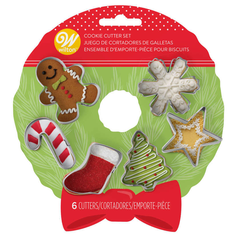 Wilton Mini Holiday Cookie Cutters, Set of 6