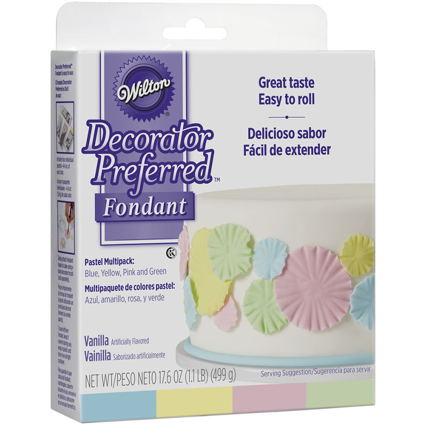 Wilton Multi-Pak Rolled Fondant Pastel Colors Each Color: 4.4 oz. - 710-2313