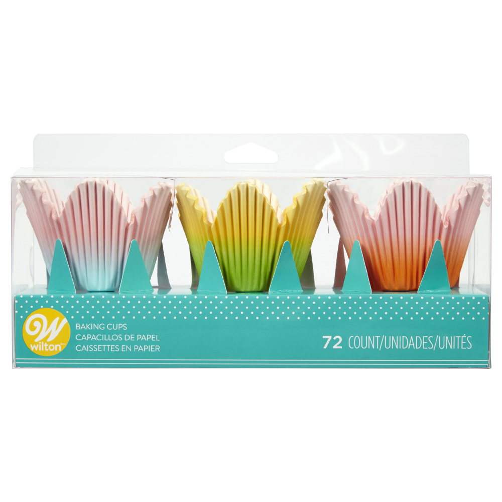 Wilton Ombre Flower Petal Cupcake Liners, Pack of 72