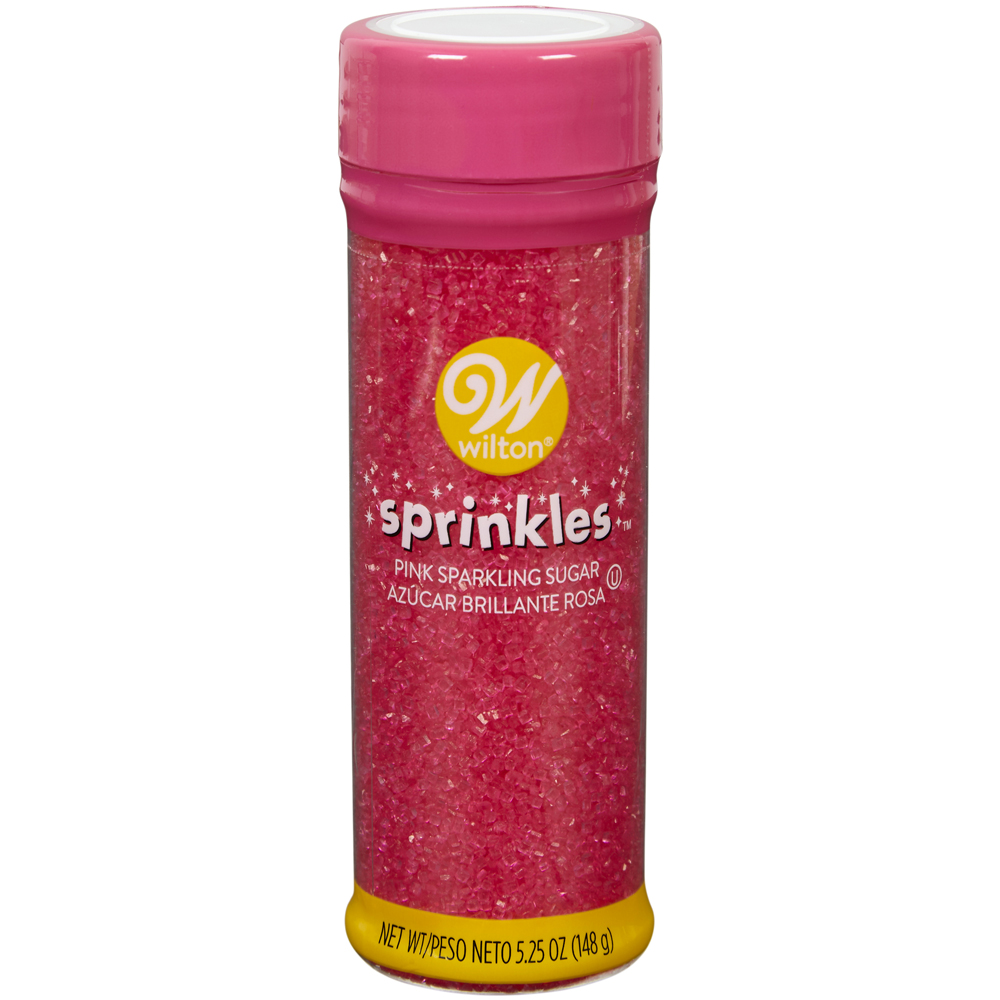 Wilton Pink Sparkling Sugar, 5.25 oz.