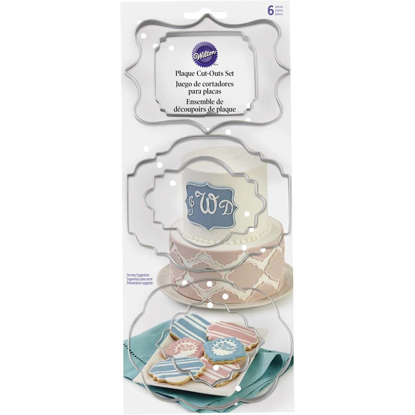 Wilton Plaque Fondant Cut-Out Set, 6 Pc.