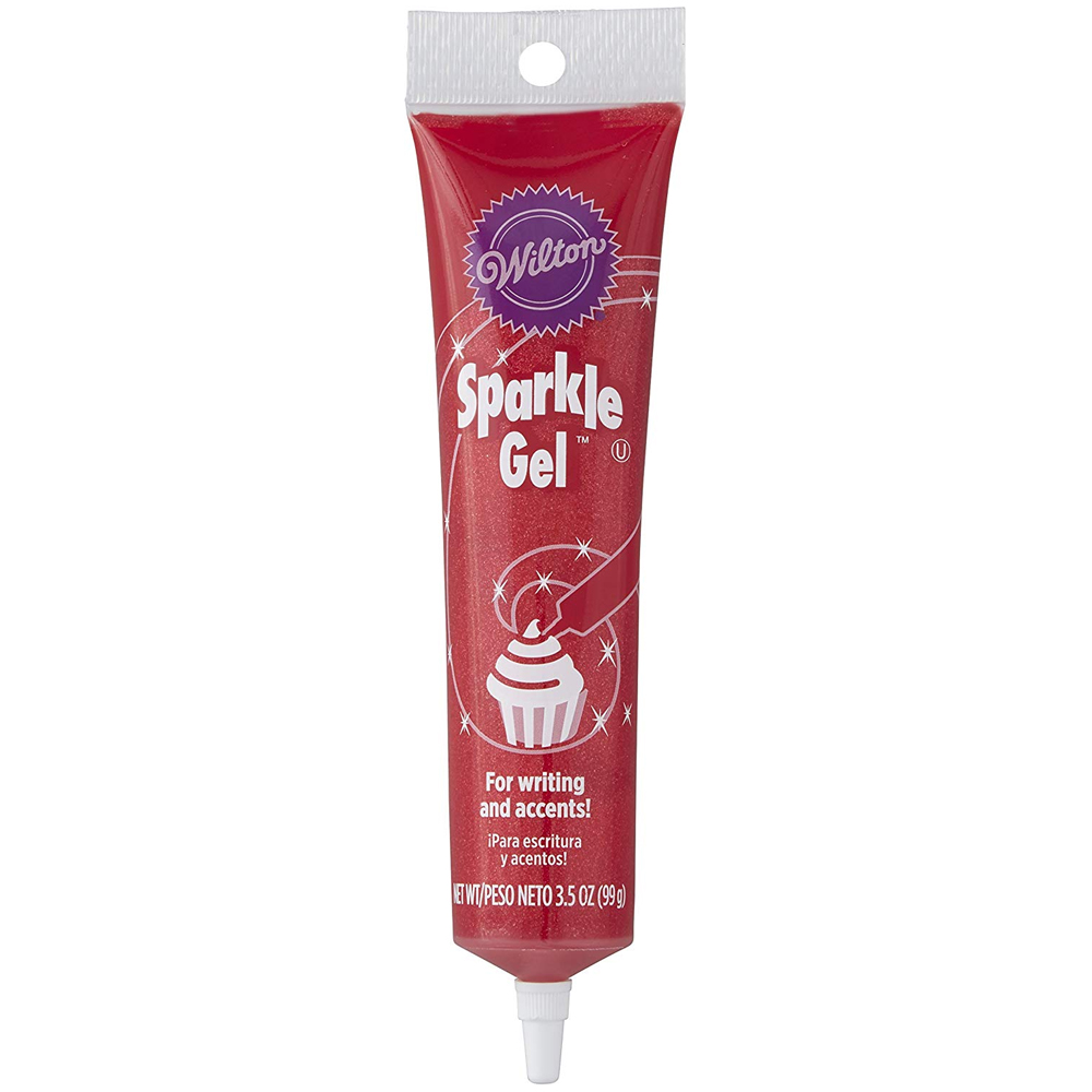 Wilton Red Sparkle Gel, 3.5-Oz Tube