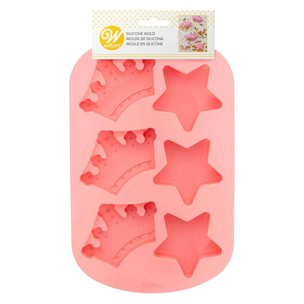 Wilton Royal Crowns and Stars Silicone Cake Mold