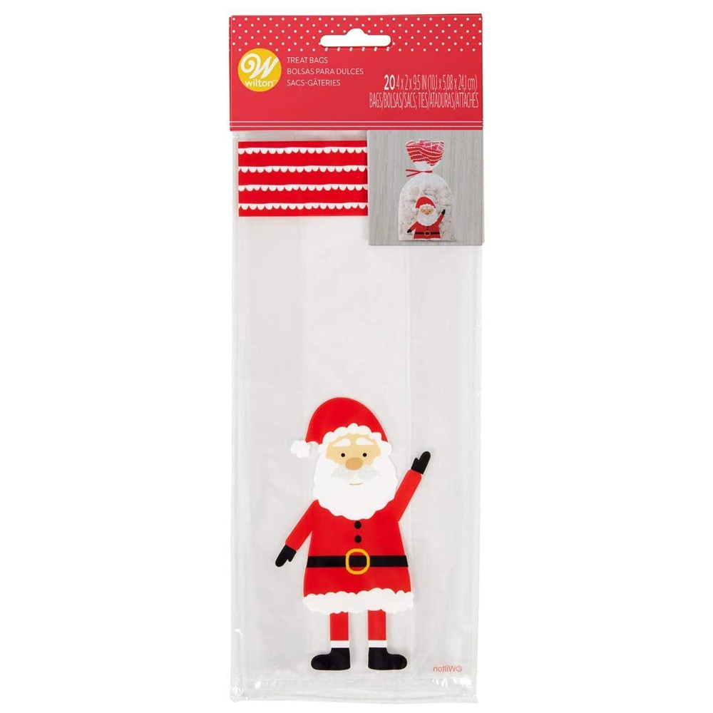 Wilton Santa Claus Treat Bags, Pack of 20