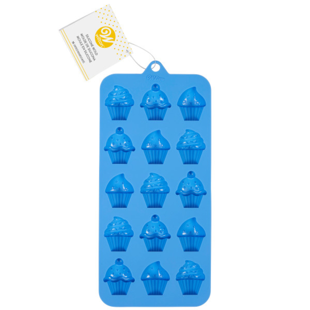 Wilton Silicone Cupcake Candy Mold, 15 Cavities