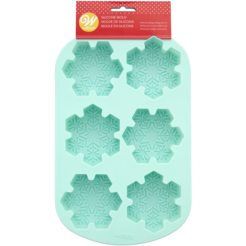 Wilton Snowflake Silicone Mold, 6 Cavities