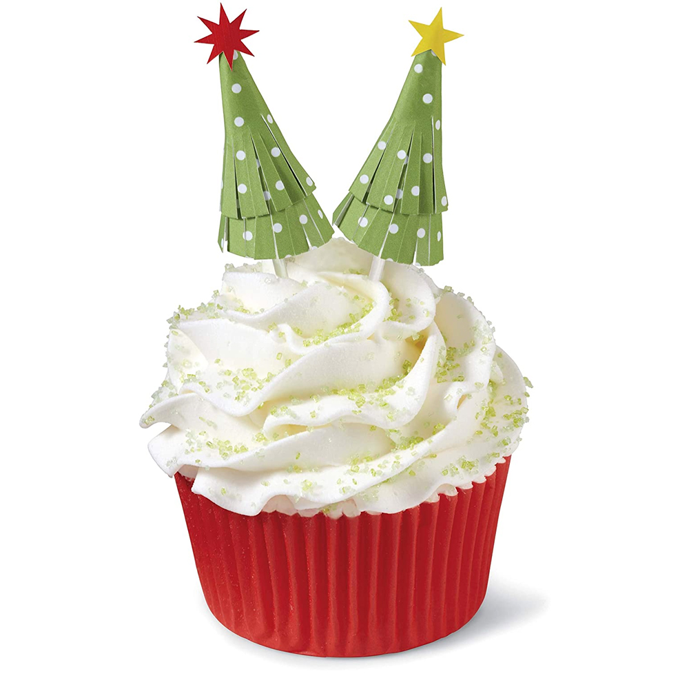 Wilton Tree Cupcake Toppers, Pack of 12 Cake Toppers & Party Candles