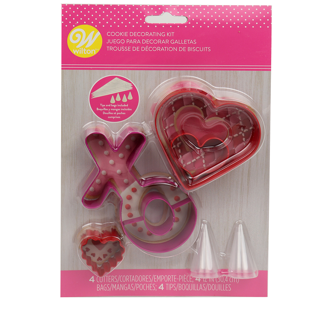 Wilton Valentine's Cookie Decorating Kit- 4 piece 