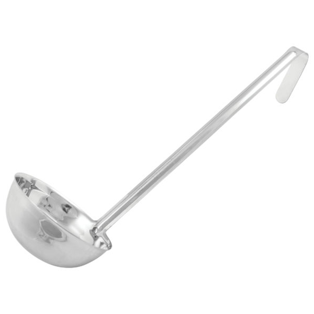 Winco 1-Piece Stainless Steel Ladle, 12 Ounce