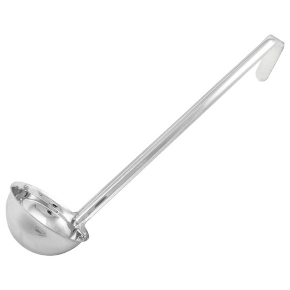 Winco 1-Piece Stainless Steel Ladle, 6 Ounce